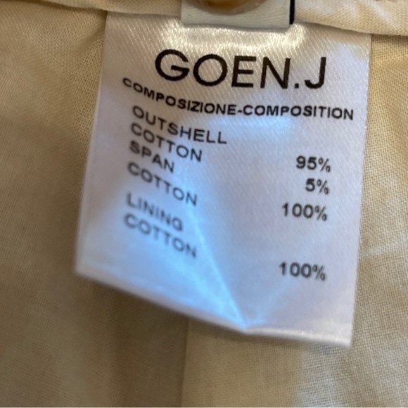 GOEN J FLARED SHORTS Cream High Waist Cuffed Leg Lace Side TrimGorgeous! Size 8 - Picture 2 of 11